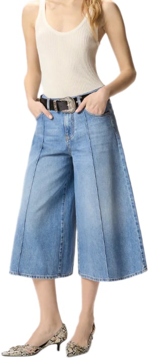 Pinko Shorts Denim Blauw