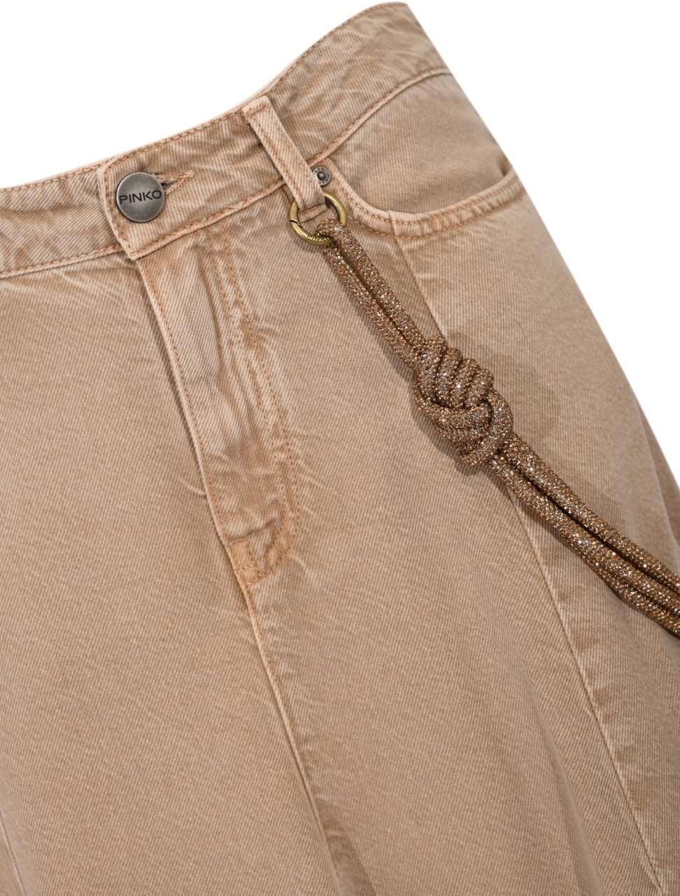 Pinko Skirts Beigemacrocistide Beige