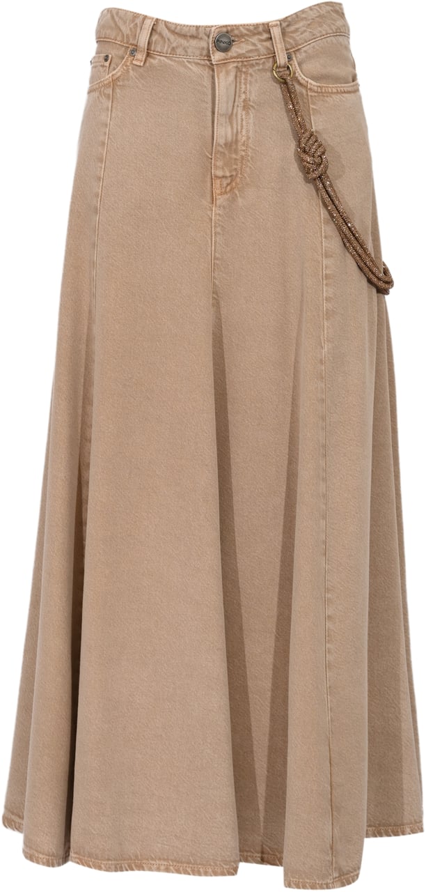 Pinko Skirts Beigemacrocistide Beige