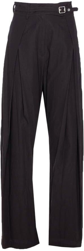 Pinko Trousers Nero Limousine Zwart