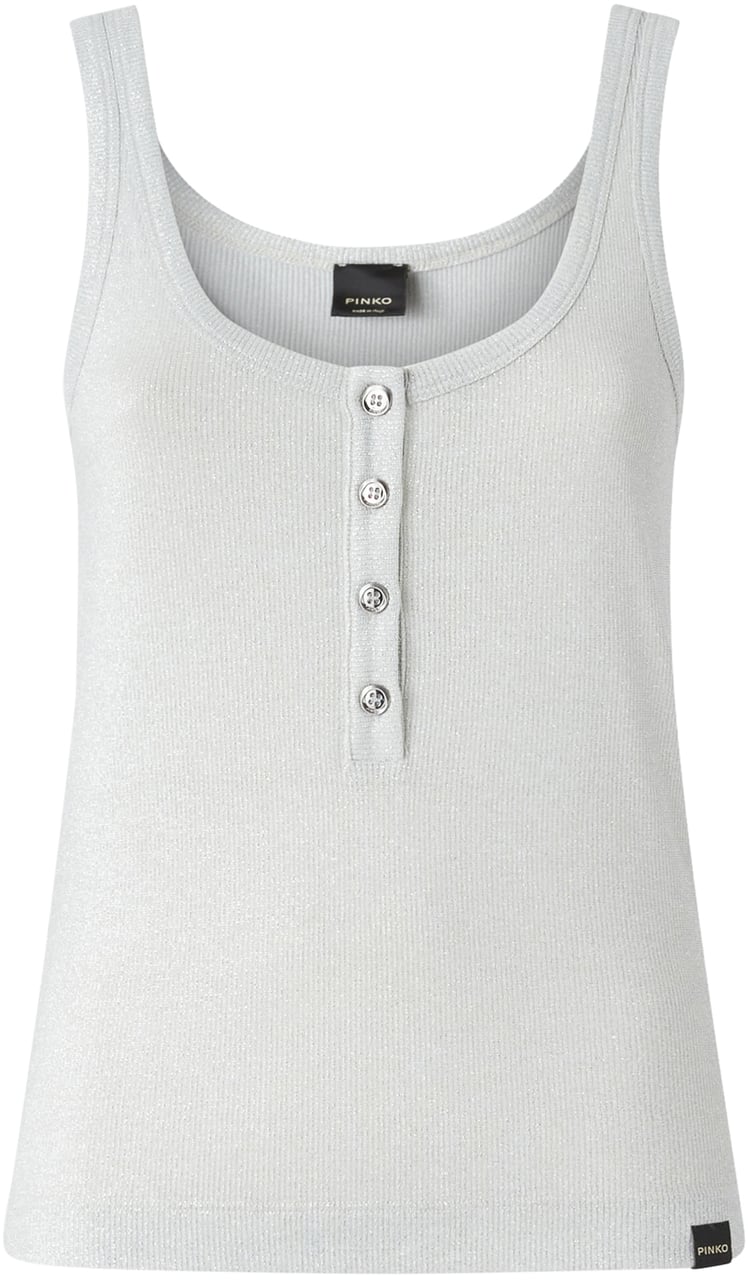 Pinko T-Shirts And Polos Argentometallizzato Divers
