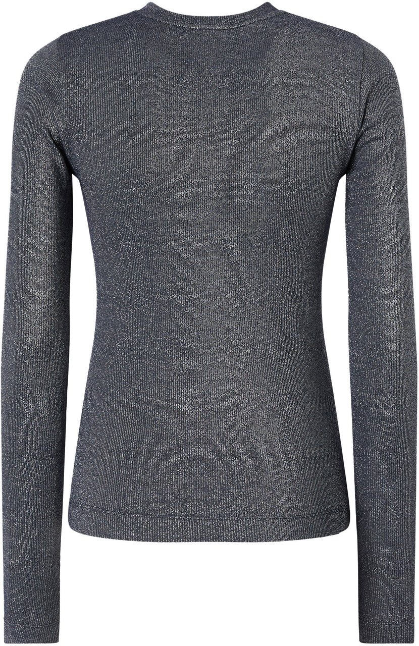 Pinko Sweaters Blue Argento Blauw