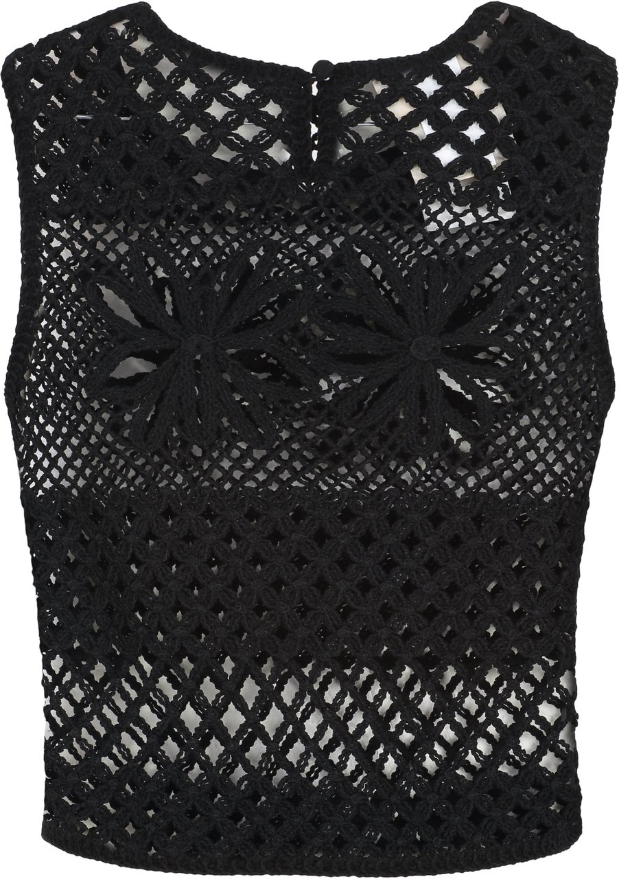 Pinko Gonzano sleeveless top Zwart