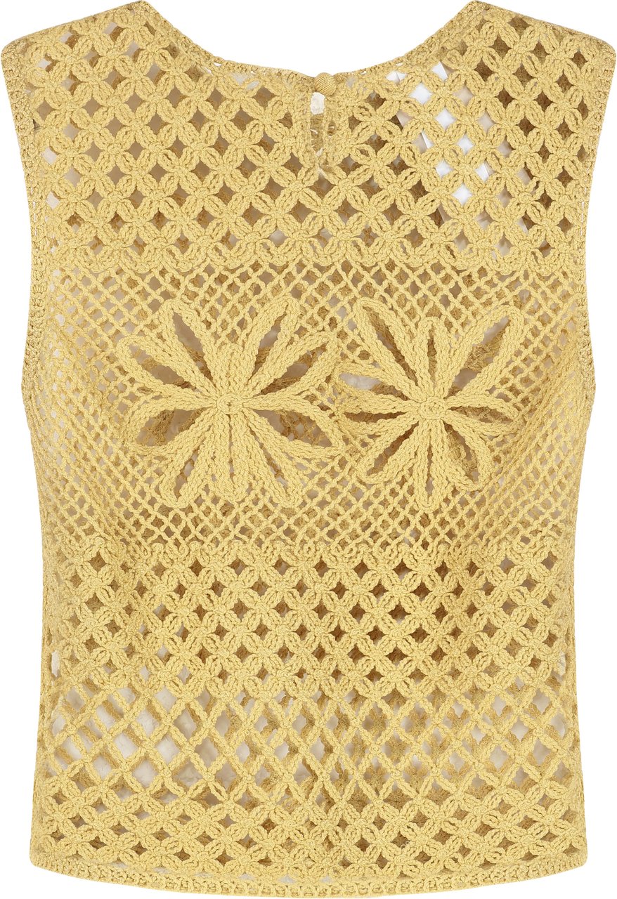 Pinko Gonzano sleeveless top Geel