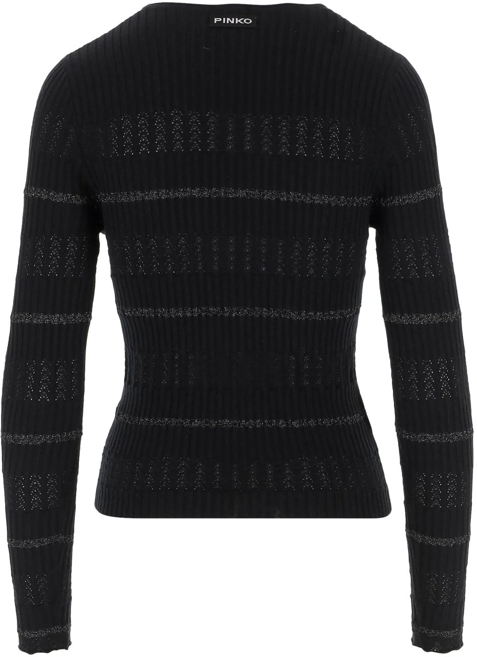Pinko Sweaters Nero Limousine Zwart