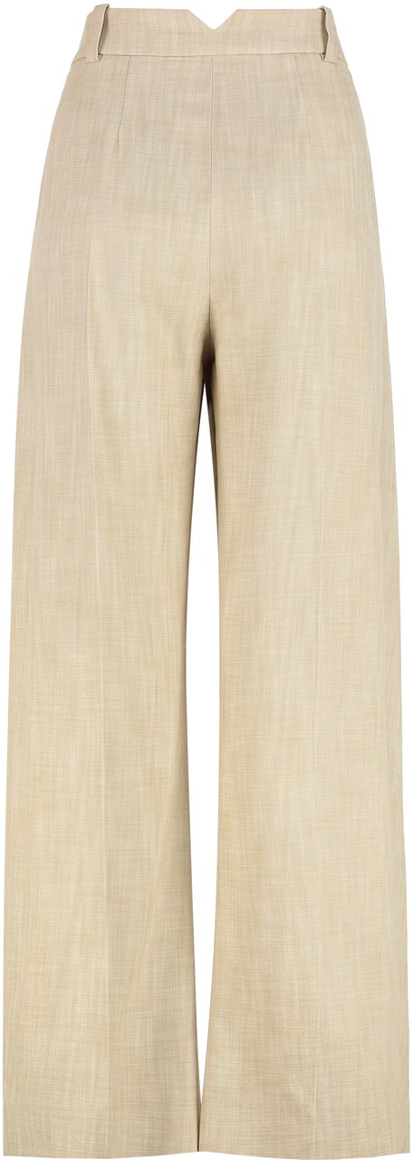Pinko Scusami wide leg trousers Beige