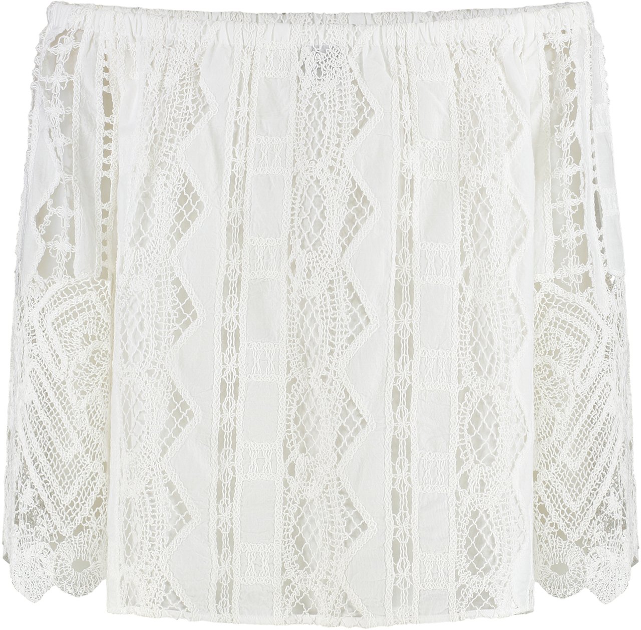 Pinko Notorius lace blouse Wit