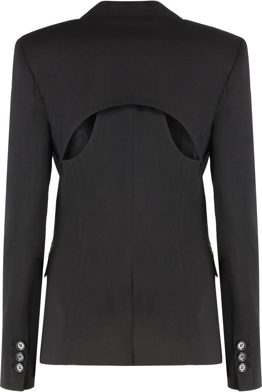 Pinko Linen blazer Zwart