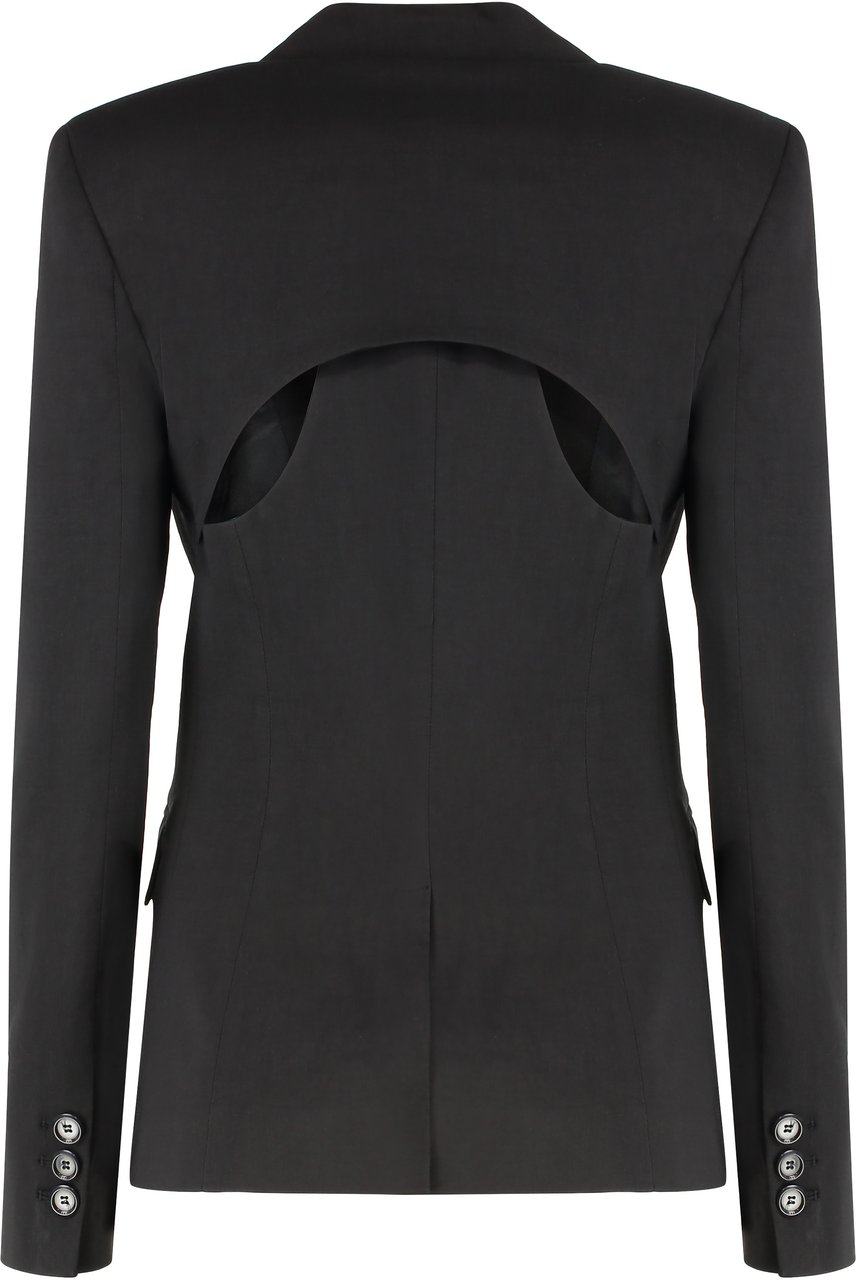 Pinko Linen blazer Zwart