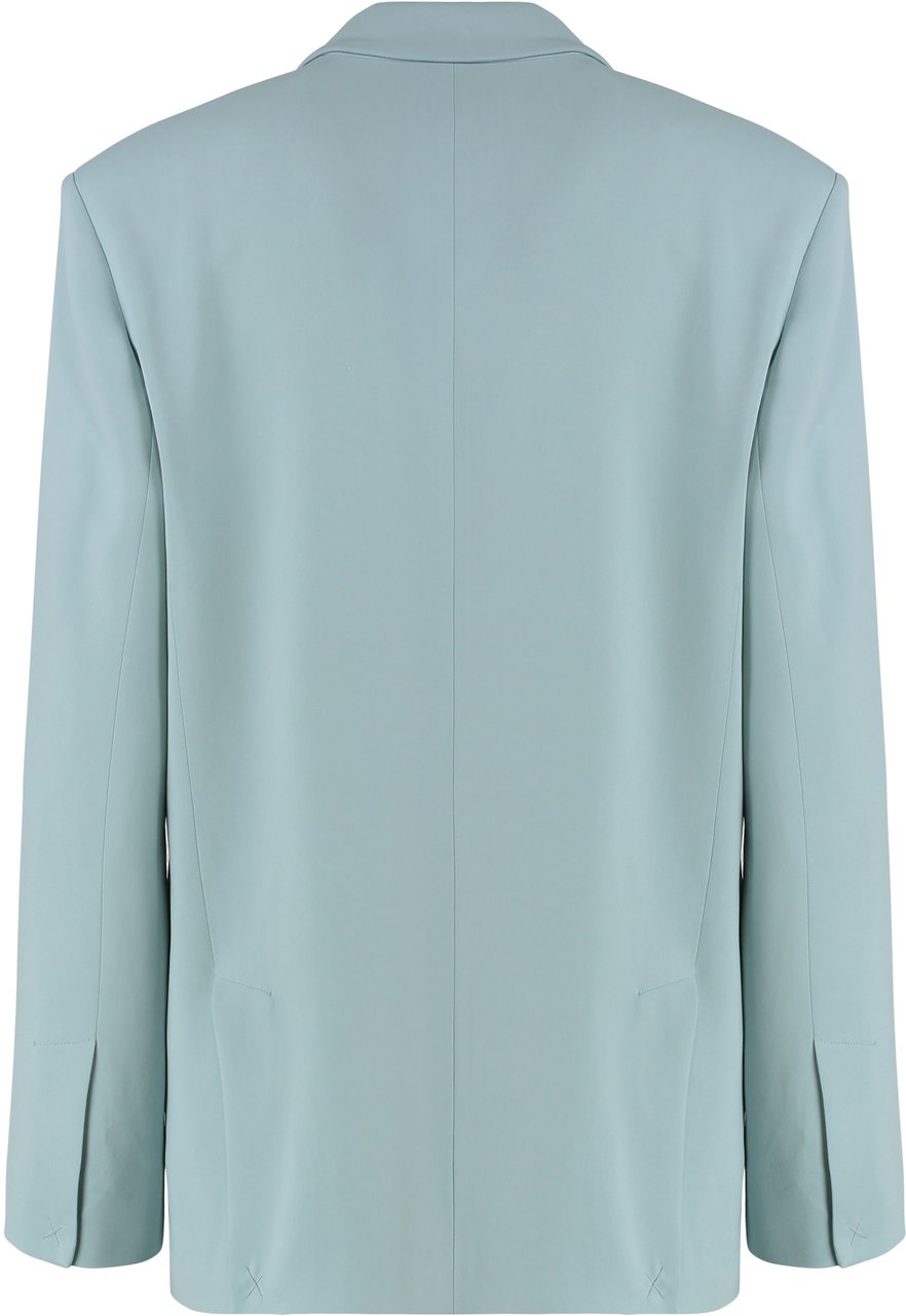 Pinko Faraona Single-breasted one button jacket Lichtblauw