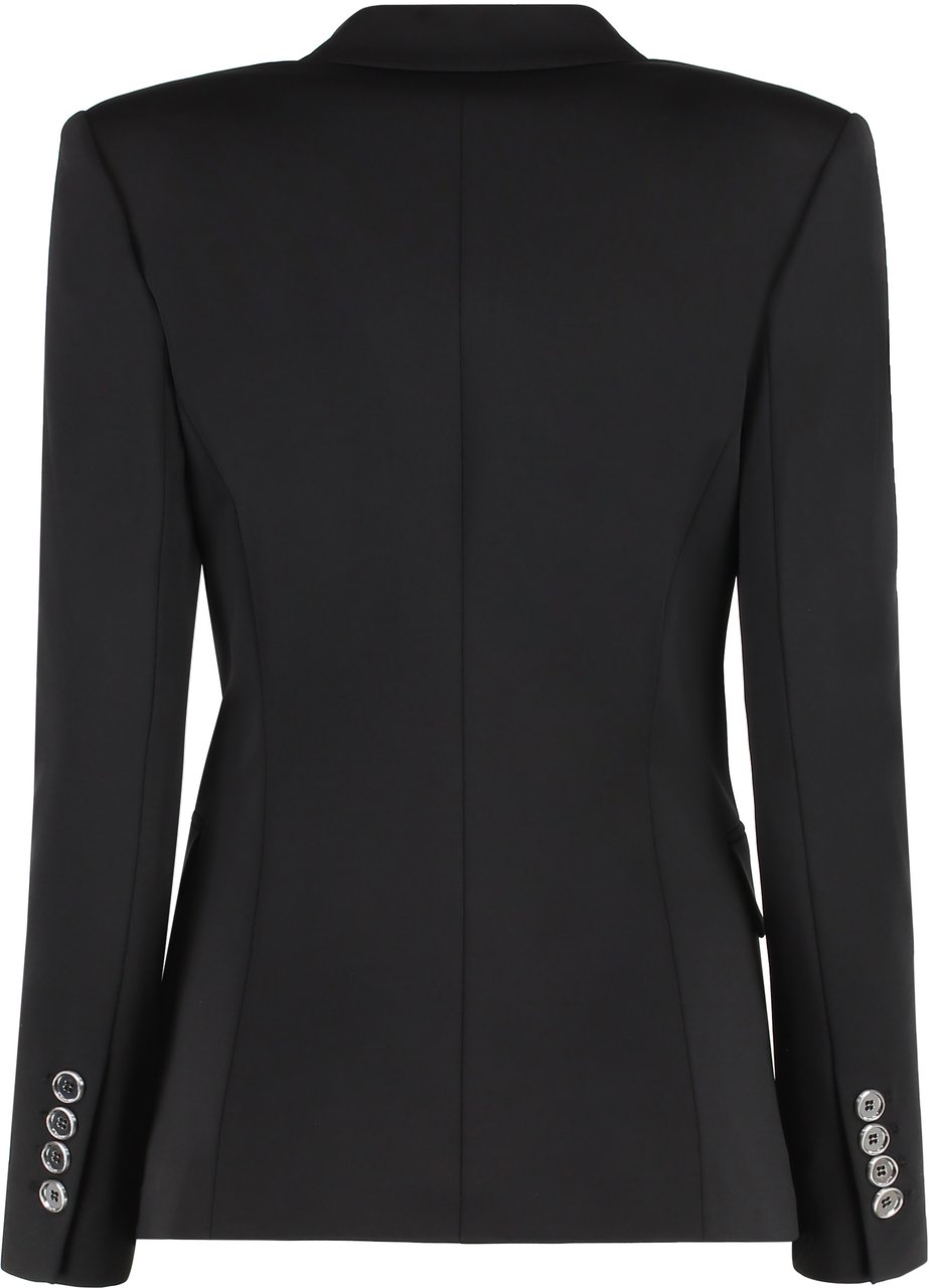 Pinko New Signum single-breasted one button jacket Zwart