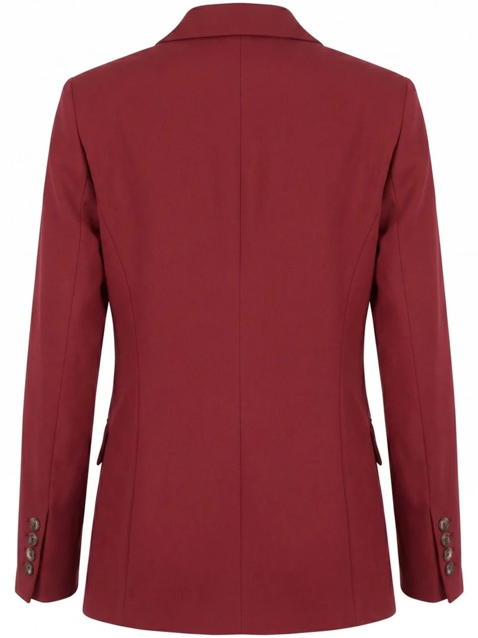 Pinko Tailored Red Blazer With Notched Lapels And Button Details Rood