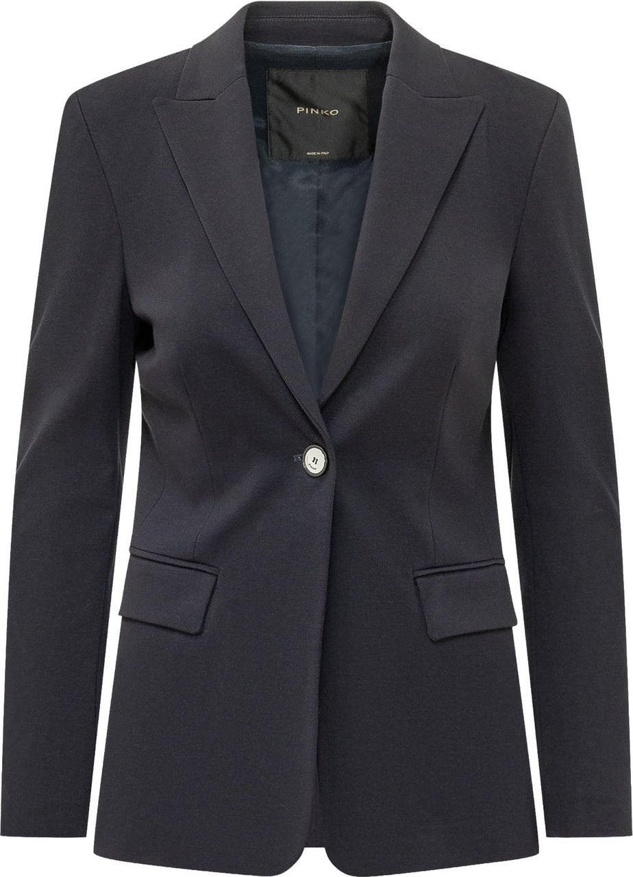 Pinko Blazer New Signum Monopetto Donkergrijs