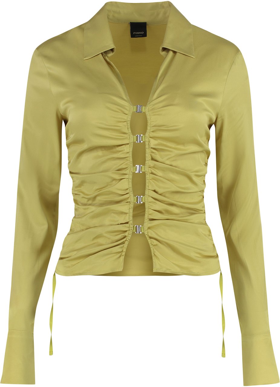 Pinko Caravan viscose jersey shirt Groen