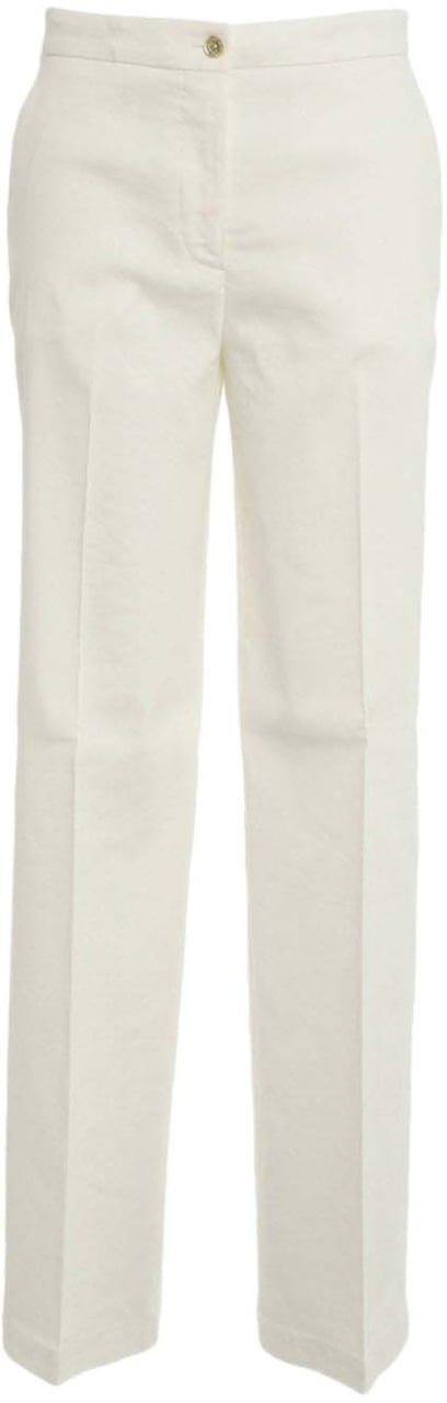 Pinko Linen blend pants 'Jacopone' Wit