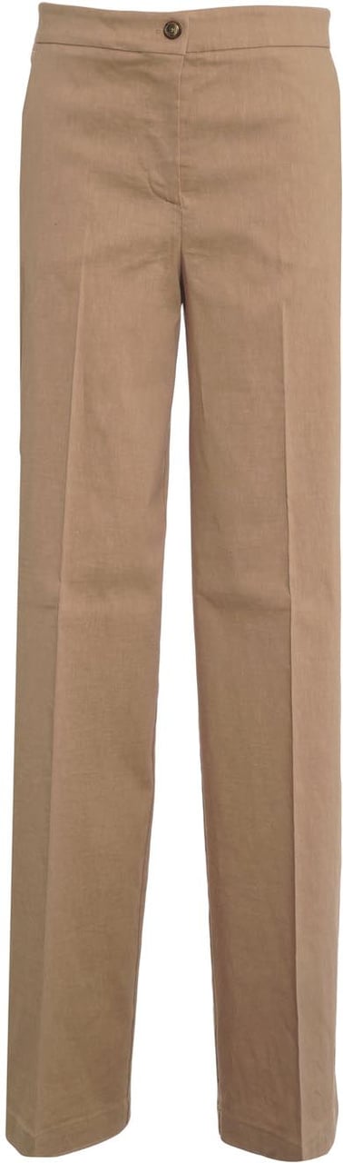 Pinko Linen blend pants 'Jacopone' Beige