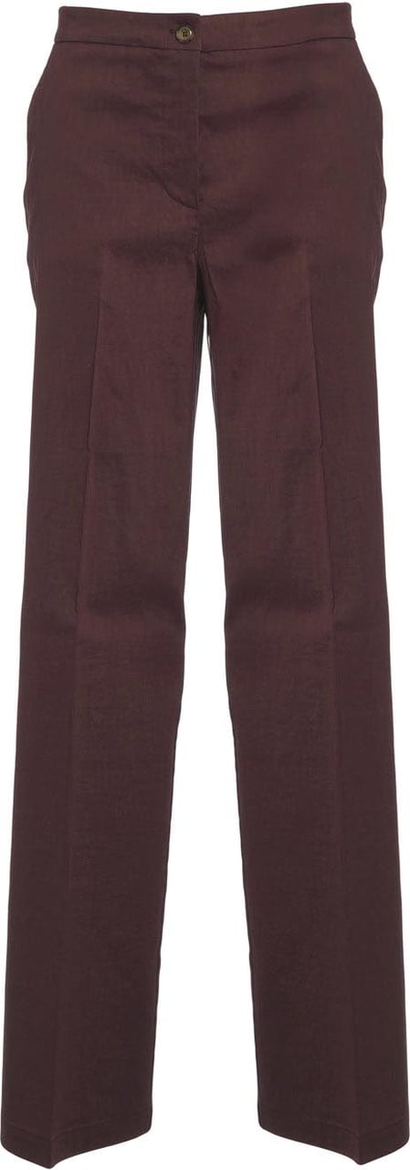 Pinko Linen blend pants 'Jacopone' Bruin