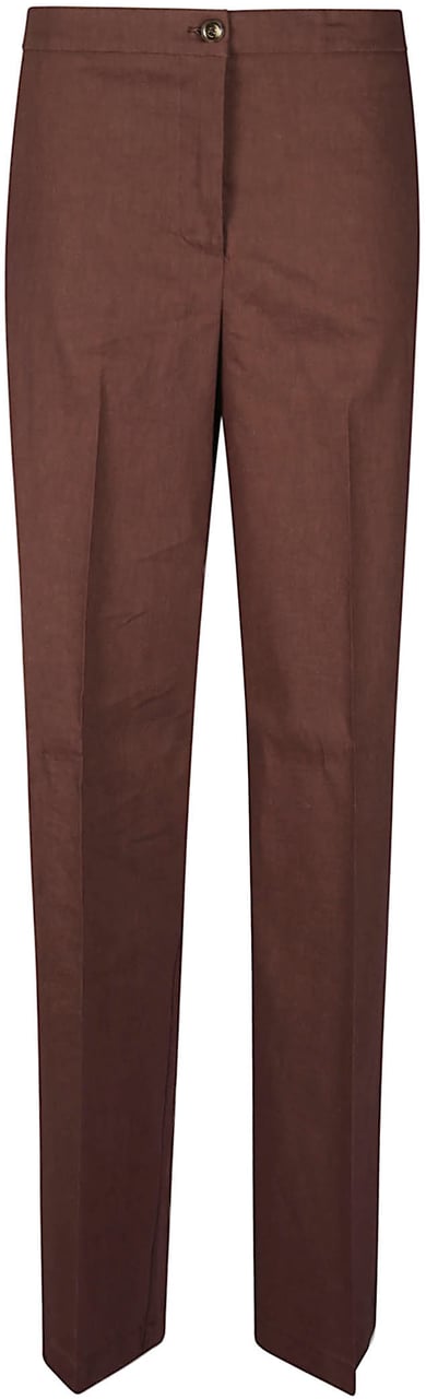 Pinko Jacopone Wide Leg Pant Brown Bruin