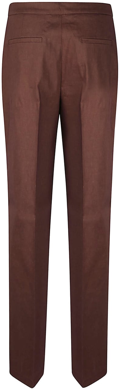 Pinko Jacopone Wide Leg Pant Brown Bruin