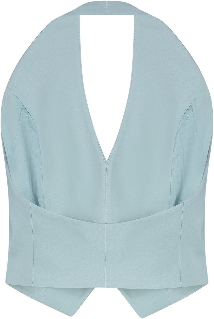 Pinko Moretta single-breasted vest Lichtblauw
