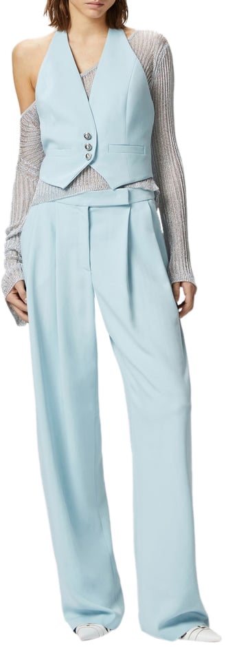 Pinko Waistcoats Cyan Cyaan