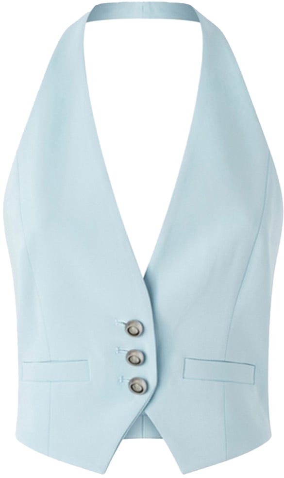 Pinko Waistcoats Cyan Cyaan