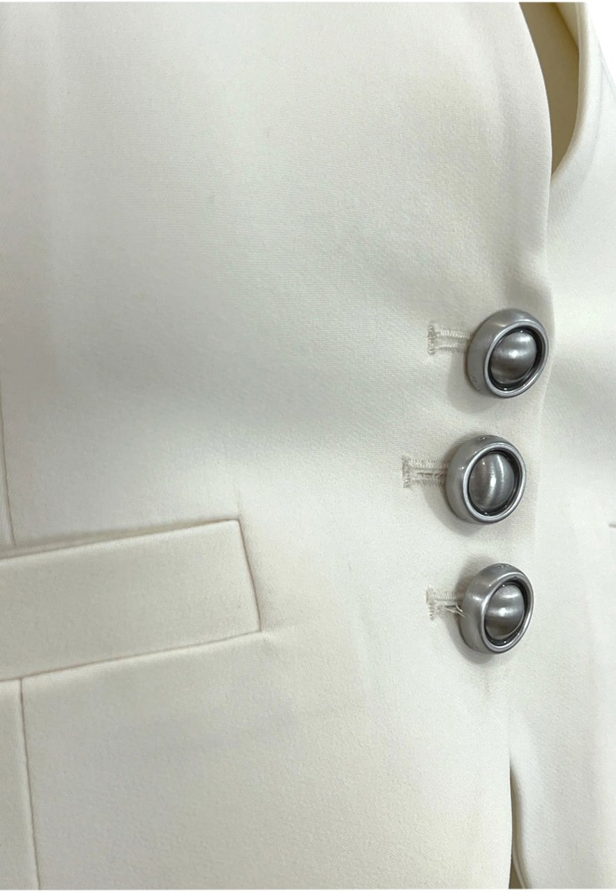 Pinko Waistcoats White Wit