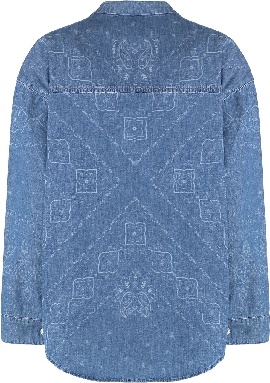 Pinko Denim blouse Blauw