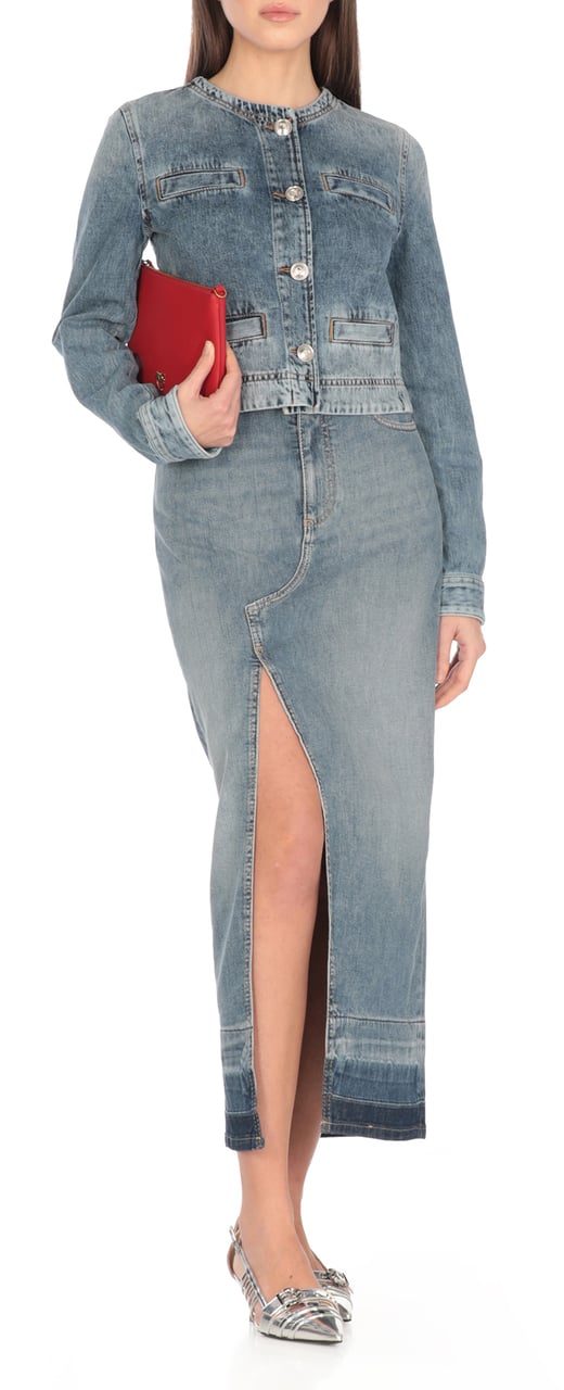 Pinko Coats Blue Blauw