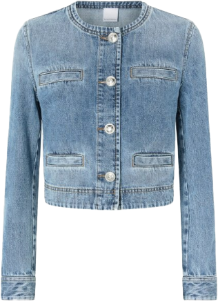 Pinko Coats Denim Blauw