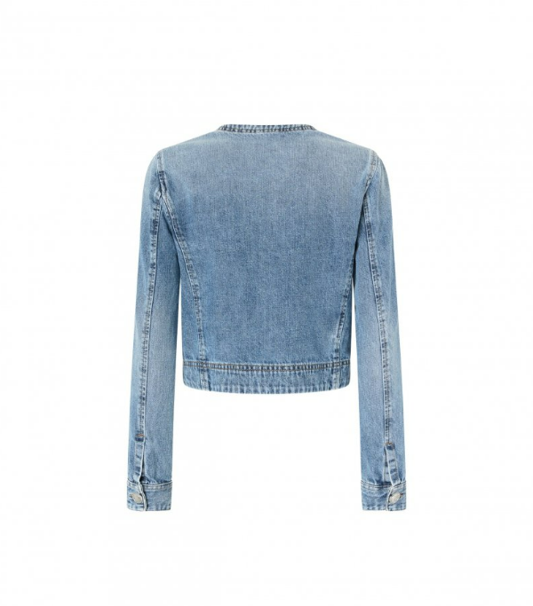 Pinko Coats Denim Blauw
