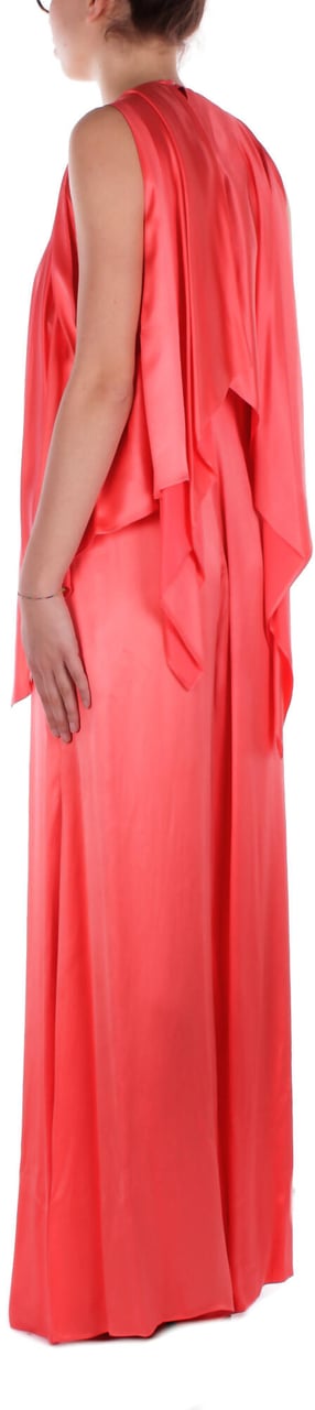 Pinko Trousers Coral Red Rood