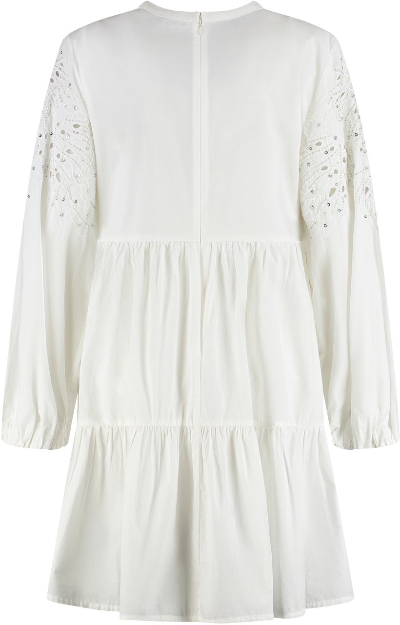 Pinko Andromeda cotton mini-dress Wit