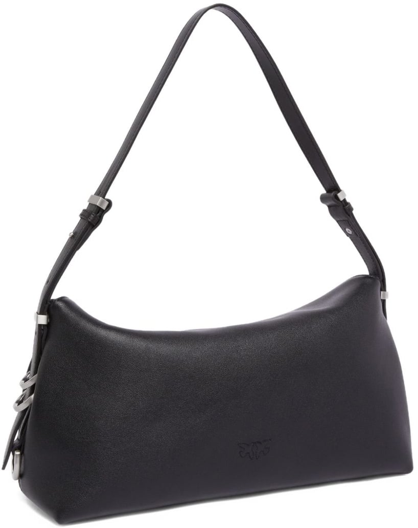 Pinko New Saddle Nero Limousine - Matt Silver Divers