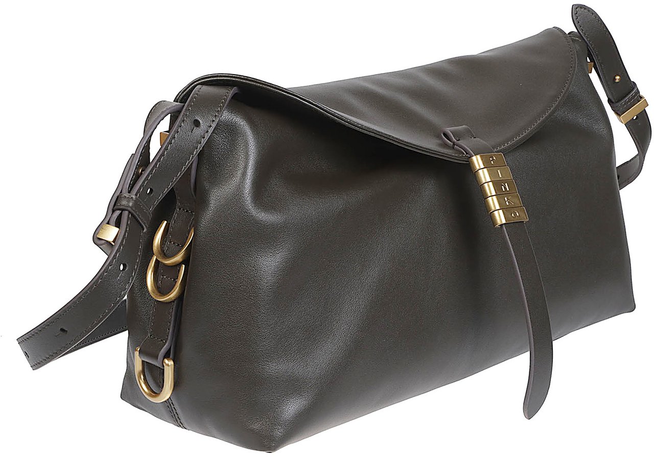 Pinko New Saddle Bag Green Groen