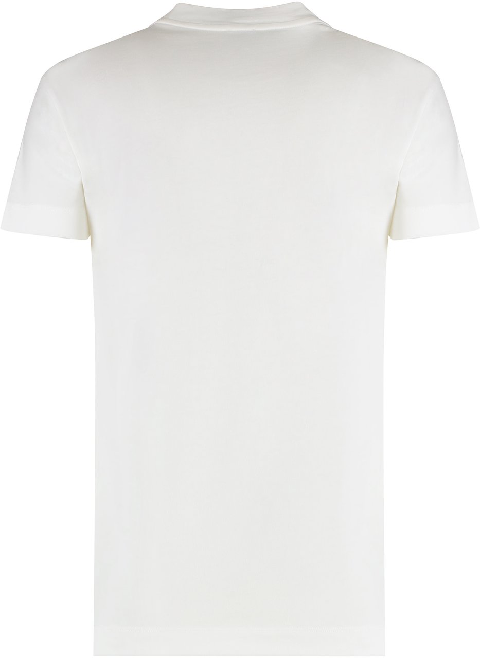 Pinko Cotton crew-neck T-shirt Wit