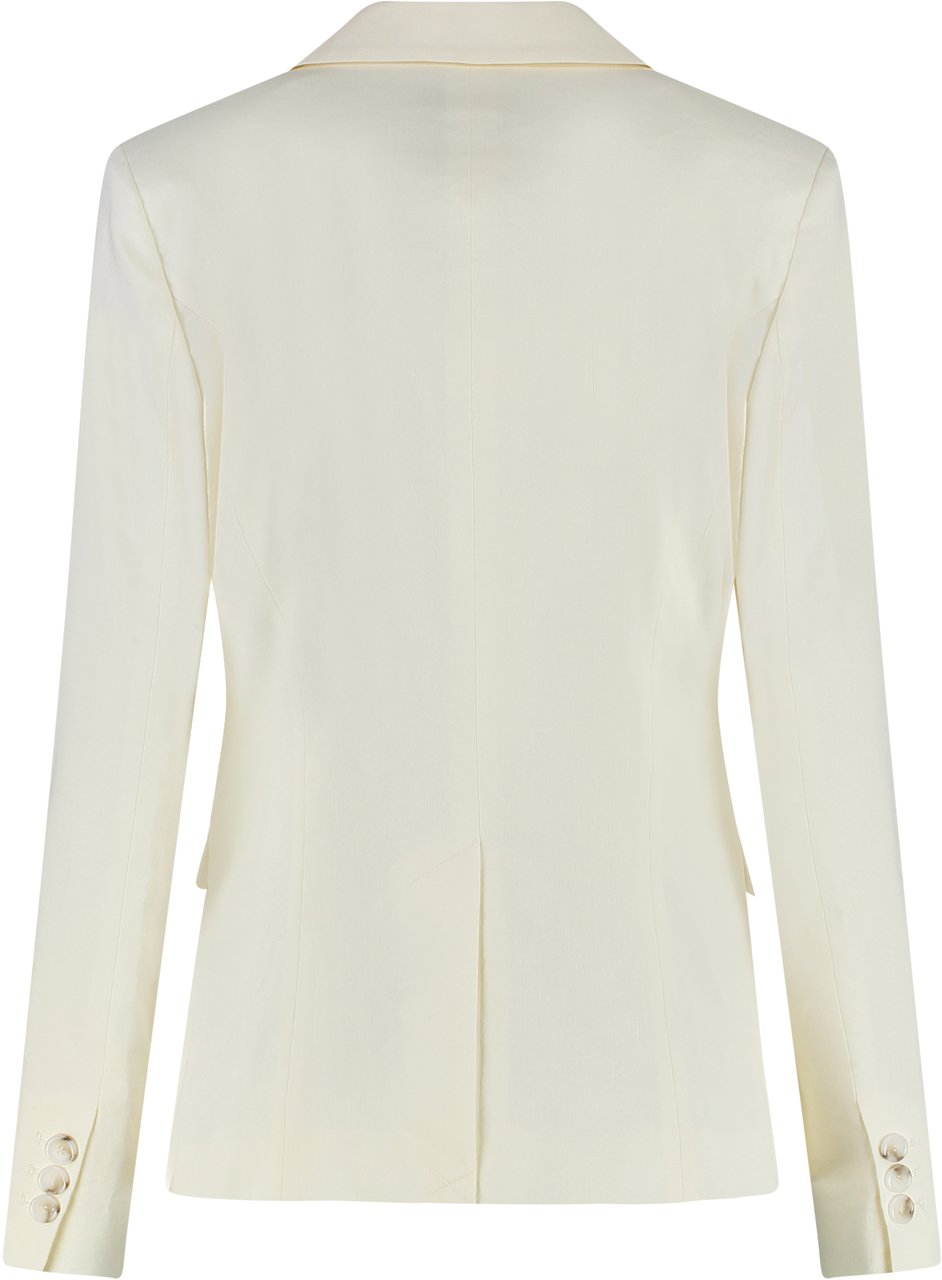 Pinko Equilibrata linen blazer Wit