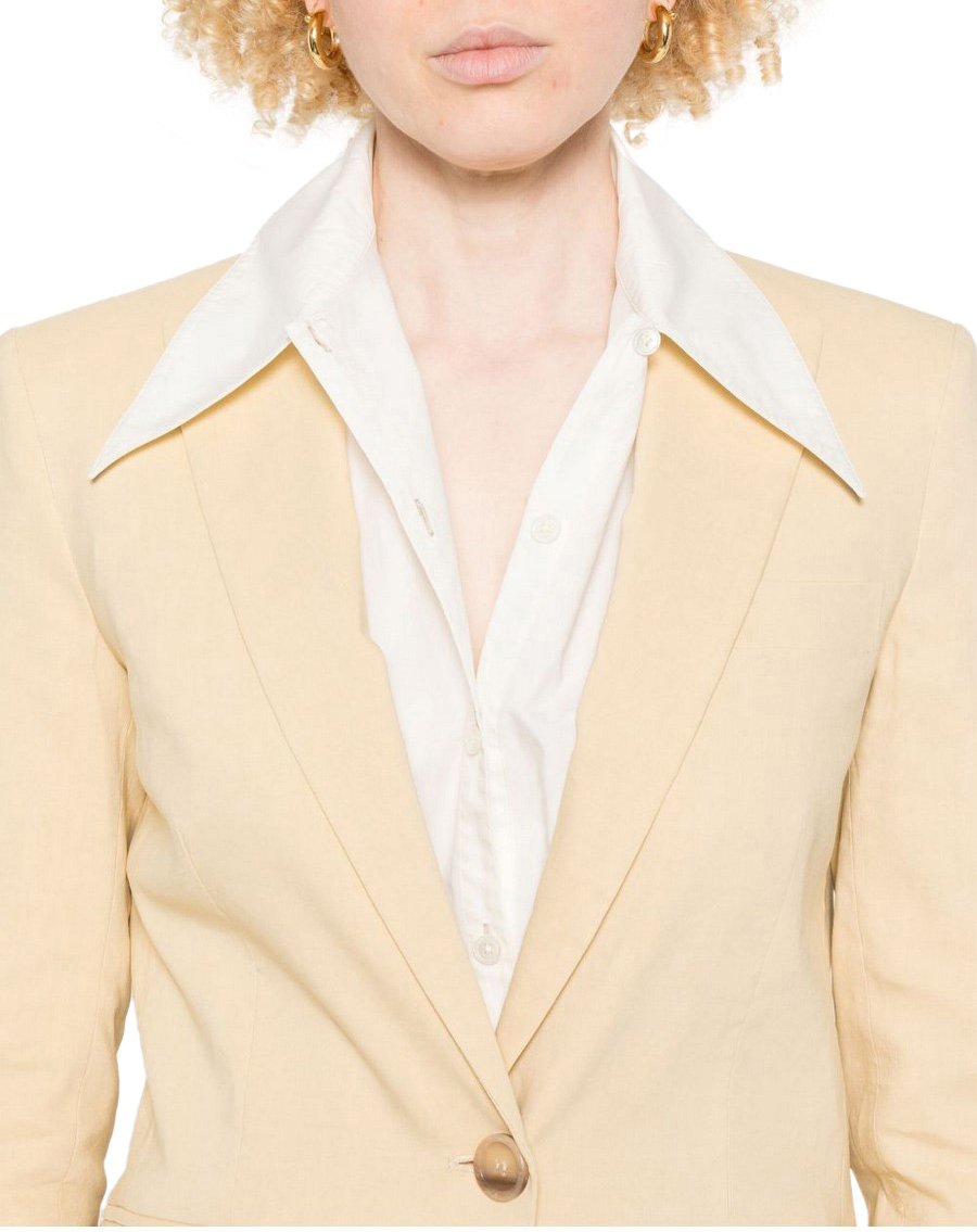 Pinko Blazers Yellow Geel