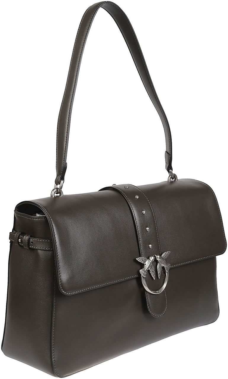 Pinko Love One Extra Sloucy Bag Green Groen