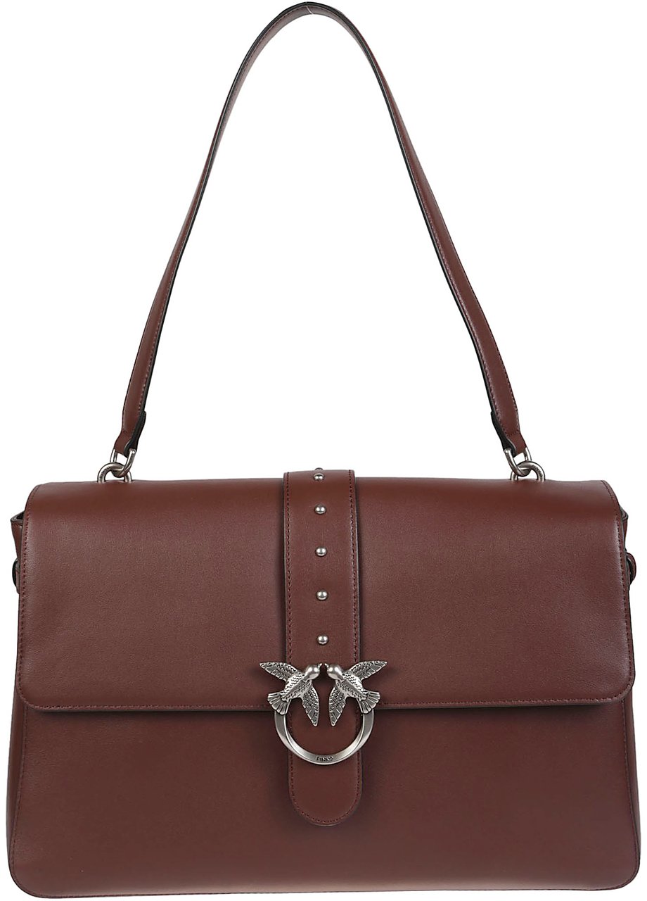 Pinko Love One Extra Sloucy Bag Red Rood