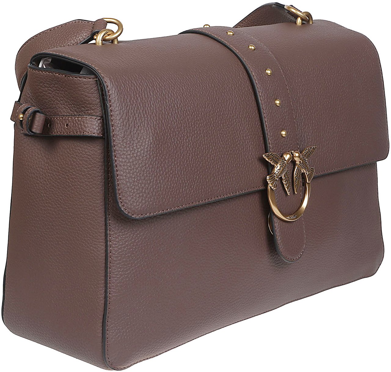 Pinko Love One Slouchy Extra Bag Brown Bruin