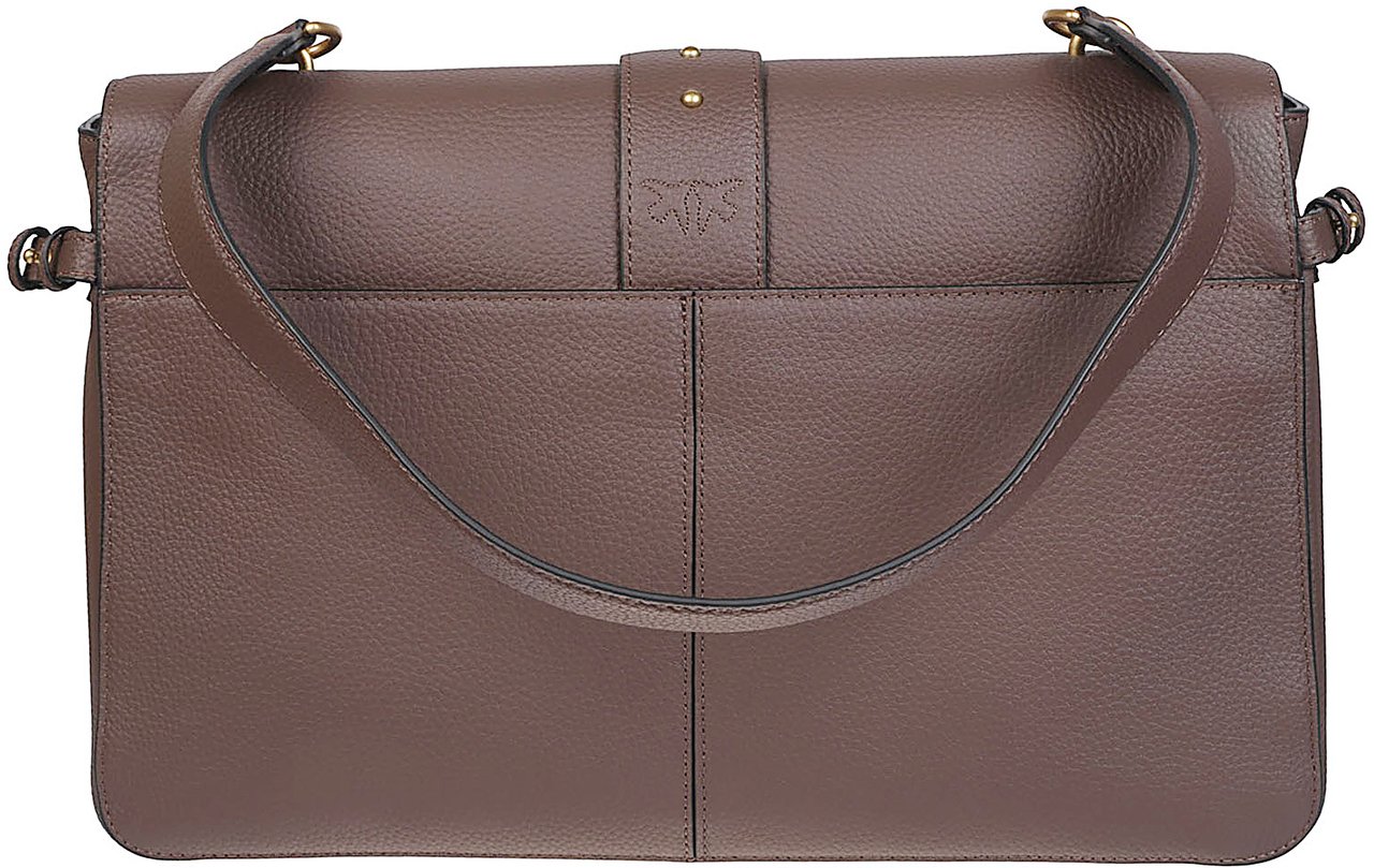 Pinko Love One Slouchy Extra Bag Brown Bruin