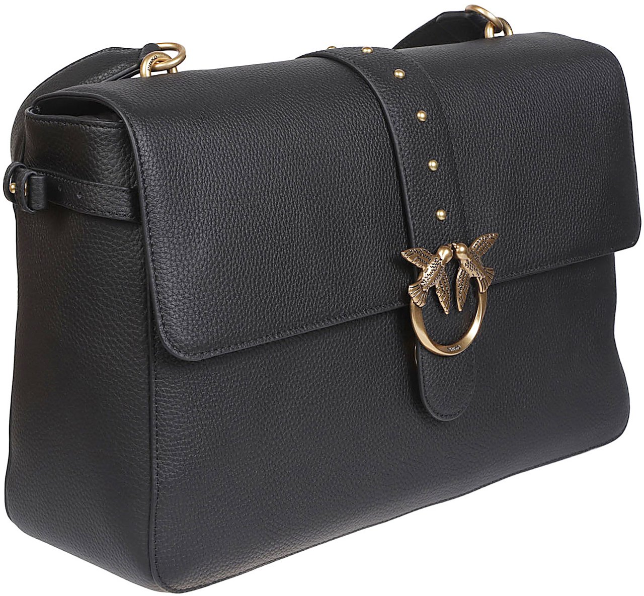 Pinko Love One Slouchy Extra Bag Black Zwart