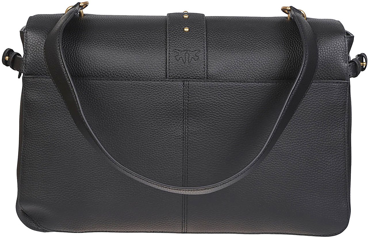 Pinko Love One Slouchy Extra Bag Black Zwart