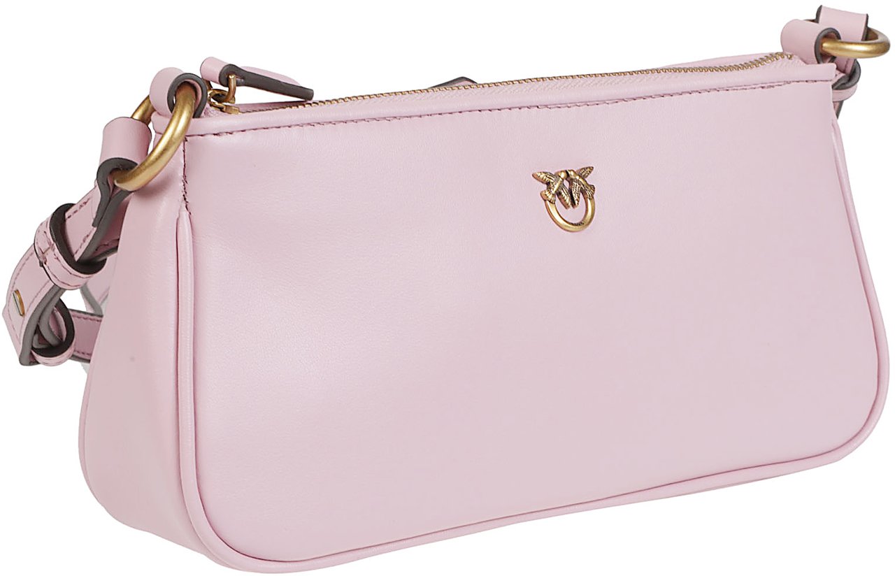 Pinko Half Moon Baguette Mini Bag Pink Roze