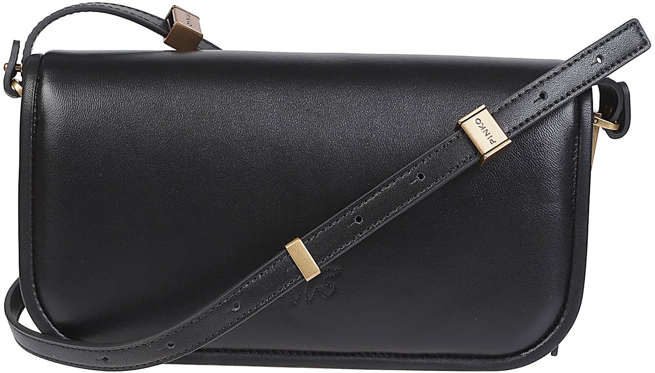 Pinko Love Box Baguette Bag Black Zwart