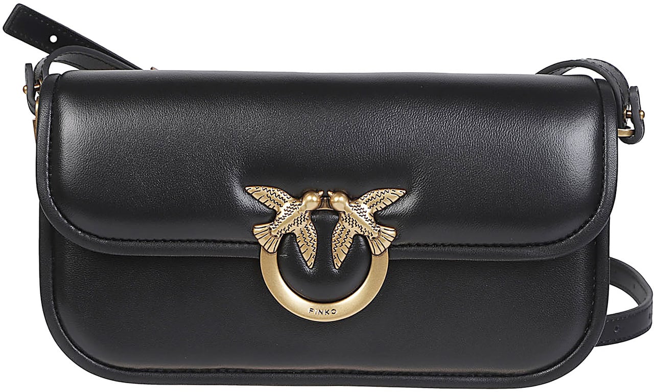 Pinko Love Box Baguette Bag Black Zwart
