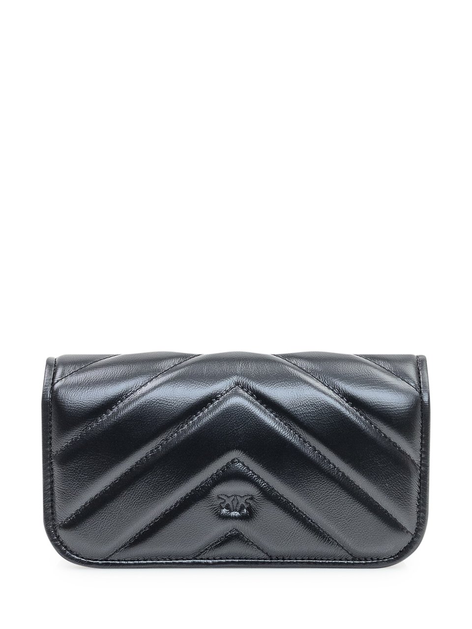 Pinko Borsa Pinko Love Box Baguette in Pelle Nera Zwart