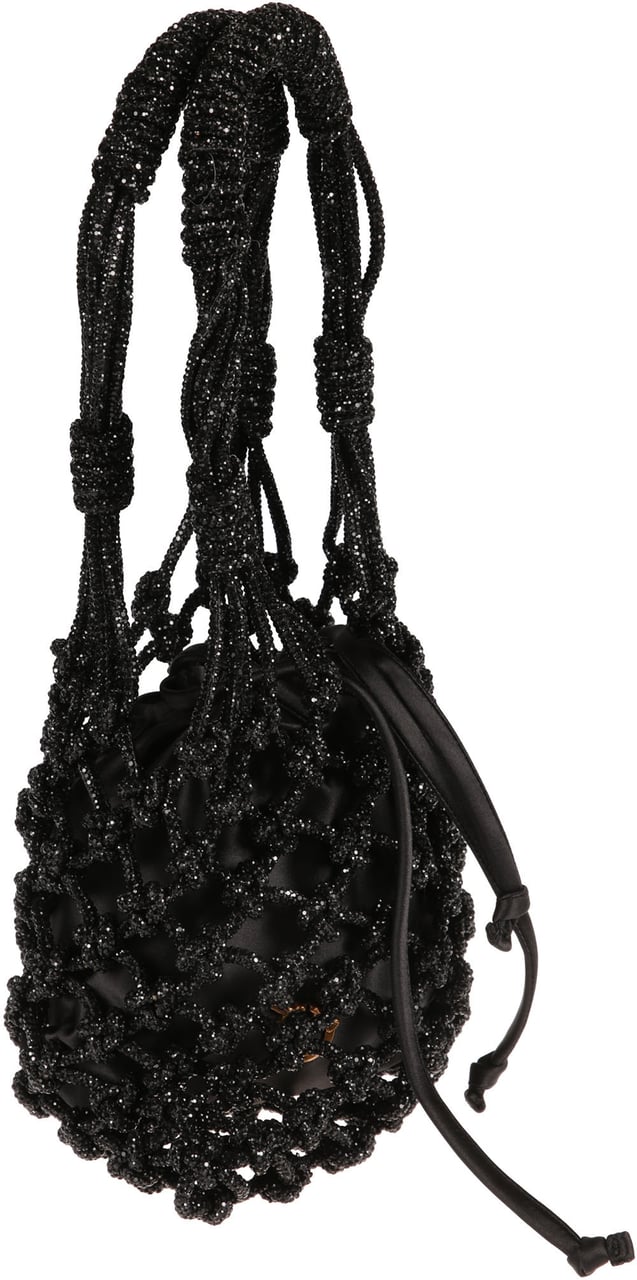 Pinko Mini Crystal Handbag Black Zwart
