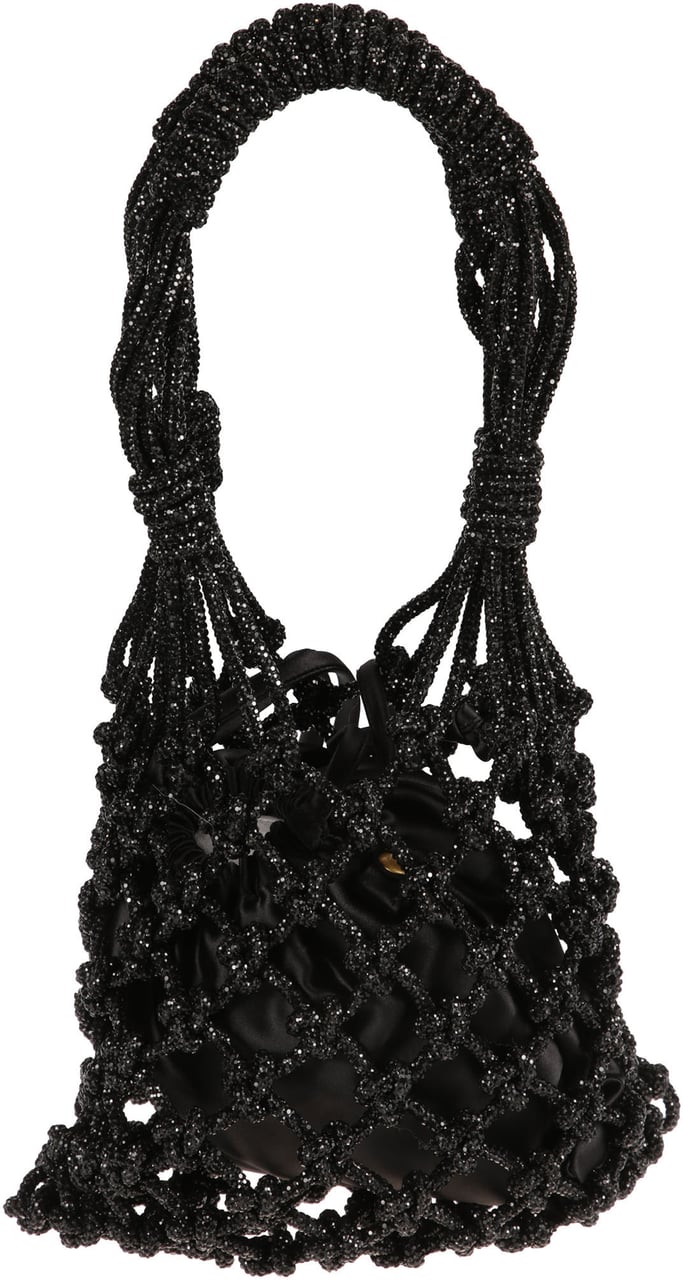 Pinko Mini Crystal Handbag Black Zwart